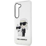 Carcasa Karl Lagerfeld Glitter Karl and Choupette compatibila cu Samsung Galaxy S23 Plus, Transparent 7 - lerato.ro