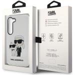 Carcasa Karl Lagerfeld Glitter Karl and Choupette compatibila cu Samsung Galaxy S23 Plus, Transparent 9 - lerato.ro