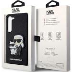 Carcasa Karl Lagerfeld Saffiano Karl and Choupette compatibila cu Samsung Galaxy S23 Plus, Negru 9 - lerato.ro