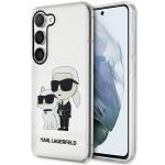 Carcasa Karl Lagerfeld Glitter Karl and Choupette compatibila cu Samsung Galaxy S23, Transparent 4 - lerato.ro