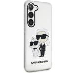 Carcasa Karl Lagerfeld Glitter Karl and Choupette compatibila cu Samsung Galaxy S23, Transparent 5 - lerato.ro