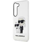 Carcasa Karl Lagerfeld Glitter Karl and Choupette compatibila cu Samsung Galaxy S23, Transparent 7 - lerato.ro