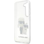 Carcasa Karl Lagerfeld Glitter Karl and Choupette compatibila cu Samsung Galaxy S23, Transparent 8 - lerato.ro