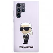 Carcasa Karl Lagerfeld Liquid Silicone Ikonik Karl compatibila cu Samsung Galaxy S23, Violet