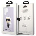 Carcasa Karl Lagerfeld Liquid Silicone Ikonik Karl compatibila cu Samsung Galaxy S23, Violet 9 - lerato.ro