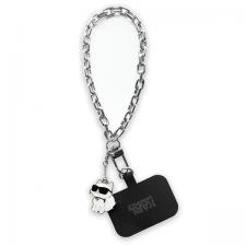 Snur pentru carcase Karl Lagerfeld Choupette Hand Strap, Silver