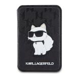 Portofel magnetic Karl Lagerfeld Saffiano Monogram Choupette, Compatibil MagSafe, Negru 2 - lerato.ro