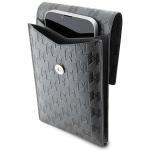 Geanta universala Karl Lagerfeld Saffiano Monogram Ikonik, 18.5 x 12 x 2 cm, 2 compartimente, Silver 5 - lerato.ro