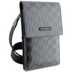 Geanta universala Karl Lagerfeld Monogram Plate, 18.5 x 11.5 x 2 cm, 5 compartimente, Silver 4 - lerato.ro