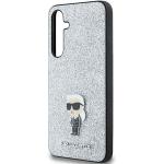 Carcasa Karl Lagerfeld Fixed Glitter Ikonik Logo Metal Pin compatibila cu Samsung Galaxy A55, Silver 7 - lerato.ro