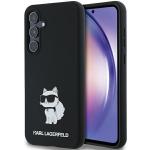 Carcasa Karl Lagerfeld Silicone Choupette compatibila cu Samsung Galaxy A55, Negru 4 - lerato.ro