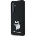 Carcasa Karl Lagerfeld Silicone Choupette compatibila cu Samsung Galaxy A55, Negru 3 - lerato.ro