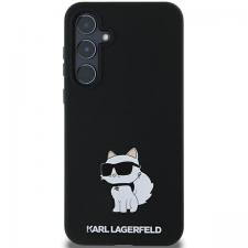 Carcasa Karl Lagerfeld Silicone Choupette compatibila cu Samsung Galaxy A55, Negru