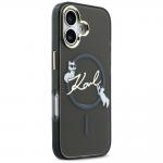 Carcasa Karl Lagerfeld IML Choupettes Karl Script Logo cu MagSafe compatibila cu iPhone 17, Negru 5 - lerato.ro