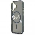 Carcasa Karl Lagerfeld IML Choupettes Karl Script Logo cu MagSafe compatibila cu iPhone 17, Negru 7 - lerato.ro