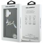 Carcasa Karl Lagerfeld IML Choupettes Karl Script Logo cu MagSafe compatibila cu iPhone 17, Negru 9 - lerato.ro