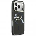 Carcasa Karl Lagerfeld IML Choupettes Karl Script Logo cu MagSafe compatibila cu iPhone 17 Pro, Negru 5 - lerato.ro