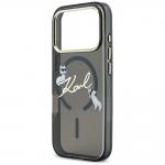 Carcasa Karl Lagerfeld IML Choupettes Karl Script Logo cu MagSafe compatibila cu iPhone 17 Pro Max, Negru 7 - lerato.ro
