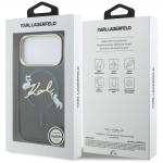 Carcasa Karl Lagerfeld IML Choupettes Karl Script Logo cu MagSafe compatibila cu iPhone 17 Pro Max, Negru 9 - lerato.ro