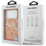Carcasa Karl Lagerfeld IML Choupettes Karl Script Logo cu MagSafe compatibila cu iPhone 17 Pro Max, Portocaliu 9 - lerato.ro
