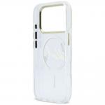 Carcasa Karl Lagerfeld IML Choupettes Karl Script Logo cu MagSafe compatibila cu iPhone 17 Pro Max, Transparent 8 - lerato.ro