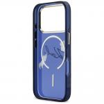 Carcasa Karl Lagerfeld IML Choupettes Karl Script Logo cu MagSafe compatibila cu iPhone 17 Pro, Albastru 8 - lerato.ro