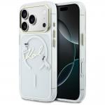 Carcasa Karl Lagerfeld IML Choupettes Karl Script Logo cu MagSafe compatibila cu iPhone 17 Pro, Transparent 4 - lerato.ro
