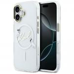 Carcasa Karl Lagerfeld IML Choupettes Karl Script Logo cu MagSafe compatibila cu iPhone 17, Transparent 4 - lerato.ro