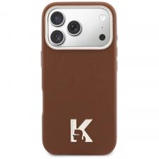 Huse si carcase iPhone, Carcasa Karl Lagerfeld Karl Head Logo cu MagSafe compatibila cu iPhone 17 Pro Max, Maro, lerato.ro