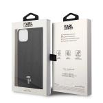 Husa Karl Lagerfeld Puffy Ikonik Pin compatibila cu iPhone 15 / 14 / 13, Negru 9 - lerato.ro