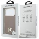 Carcasa Karl Lagerfeld Karl Head Logo cu MagSafe compatibila cu iPhone 17 Pro, Maro 9 - lerato.ro