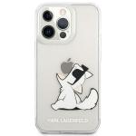 Carcasa Karl Lagerfeld Choupette Fun compatibila cu iPhone 14 Pro Max, Transparent 2 - lerato.ro