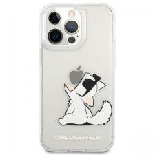 Carcasa Karl Lagerfeld Choupette Fun compatibila cu iPhone 14 Pro Max, Transparent