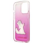 Carcasa Karl Lagerfeld Choupette Fun compatibila cu iPhone 14 Pro Max, Roz 8 - lerato.ro