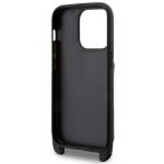 Carcasa Karl Lagerfeld Crossbody Saffiano Monogram Ikonik compatibila cu iPhone 14 Pro Max, Negru 8 - lerato.ro