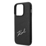 Carcasa Karl Lagerfeld Signature Logo Cardslot compatibila cu iPhone 14 Pro Max, Negru 6 - lerato.ro
