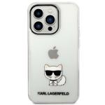 Carcasa Karl Lagerfeld Choupette Body compatibila cu iPhone 14 Pro Max, Transparent 2 - lerato.ro