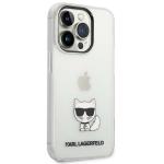 Carcasa Karl Lagerfeld Choupette Body compatibila cu iPhone 14 Pro Max, Transparent 5 - lerato.ro