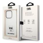 Carcasa Karl Lagerfeld Choupette Body compatibila cu iPhone 14 Pro Max, Transparent 9 - lerato.ro