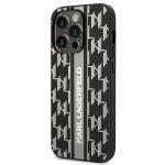 Carcasa Karl Lagerfeld Monogram Stripe compatibila cu iPhone 14 Pro Max, Negru 3 - lerato.ro