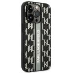 Carcasa Karl Lagerfeld Monogram Stripe compatibila cu iPhone 14 Pro Max, Negru 5 - lerato.ro