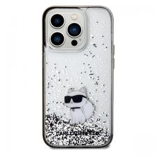 Carcasa Karl Lagerfeld Liquid Glitter Choupette compatibila cu iPhone 14 Pro Max, Transparent