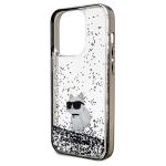 Carcasa Karl Lagerfeld Liquid Glitter Choupette compatibila cu iPhone 14 Pro Max, Transparent 7 - lerato.ro