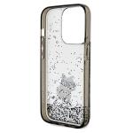Carcasa Karl Lagerfeld Liquid Glitter Choupette compatibila cu iPhone 14 Pro Max, Transparent 8 - lerato.ro