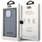 Carcasa Karl Lagerfeld Saffiano Monogram Chain compatibila cu iPhone 14 Pro Max, Silver 8 - lerato.ro