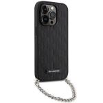 Carcasa Karl Lagerfeld Saffiano Monogram Chain compatibila cu iPhone 14 Pro Max, Negru 4 - lerato.ro