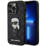 Carcasa Karl Lagerfeld Saffiano Monogram Ikonik compatibila cu iPhone 14 Pro Max, Negru 4 - lerato.ro