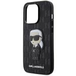 Carcasa Karl Lagerfeld Saffiano Monogram Ikonik compatibila cu iPhone 14 Pro Max, Negru 7 - lerato.ro