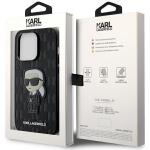 Carcasa Karl Lagerfeld Saffiano Monogram Ikonik compatibila cu iPhone 14 Pro Max, Negru 9 - lerato.ro