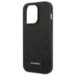 Carcasa Karl Lagerfeld Saffiano Mono Metal Logo compatibila cu iPhone 14 Pro Max, Negru 7 - lerato.ro